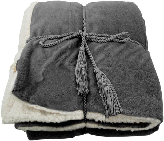 Blanket with embroidery logo