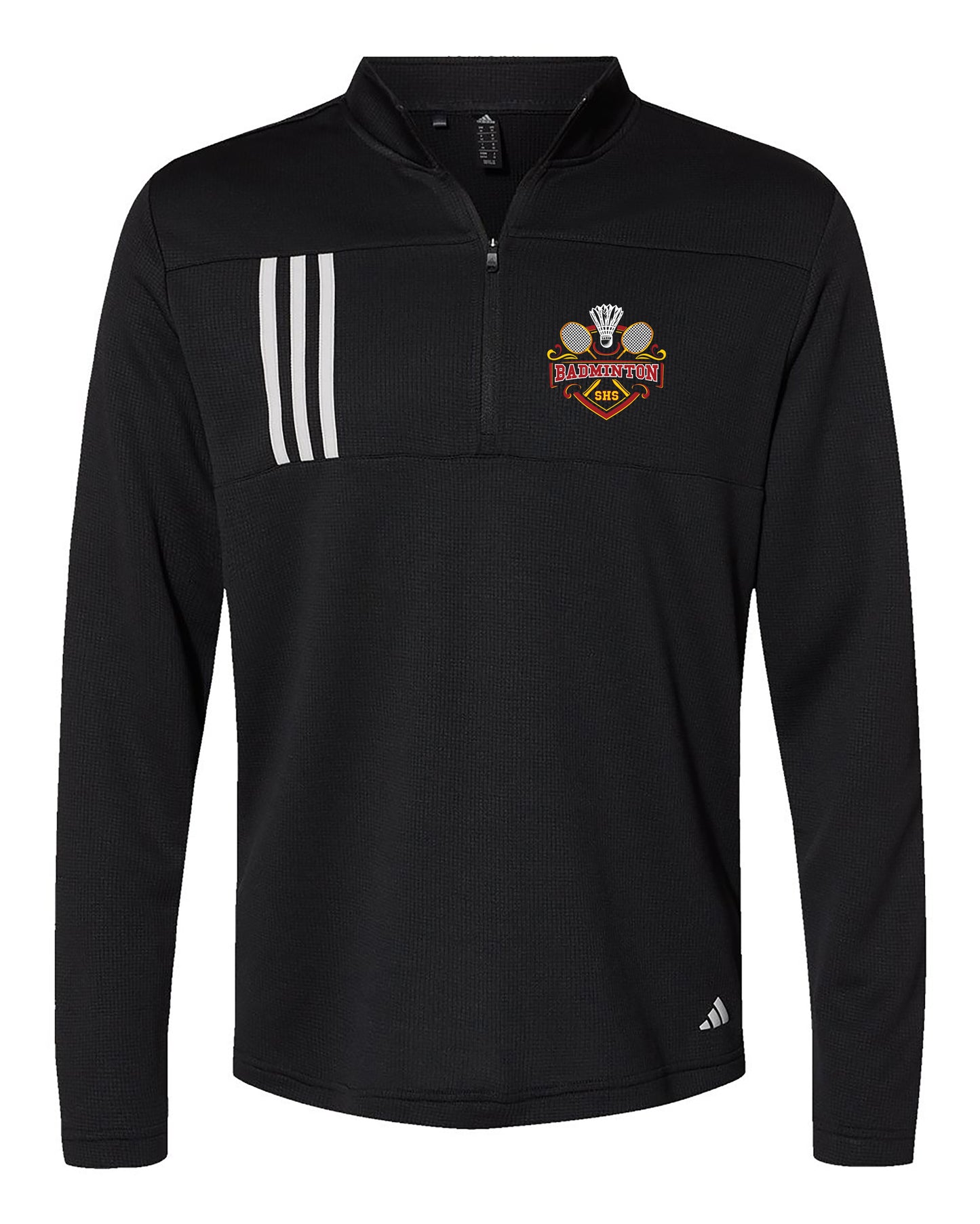 Men Adidas - 3-Stripes Double Knit Quarter-Zip Pullover