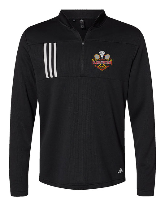 Men Adidas - 3-Stripes Double Knit Quarter-Zip Pullover