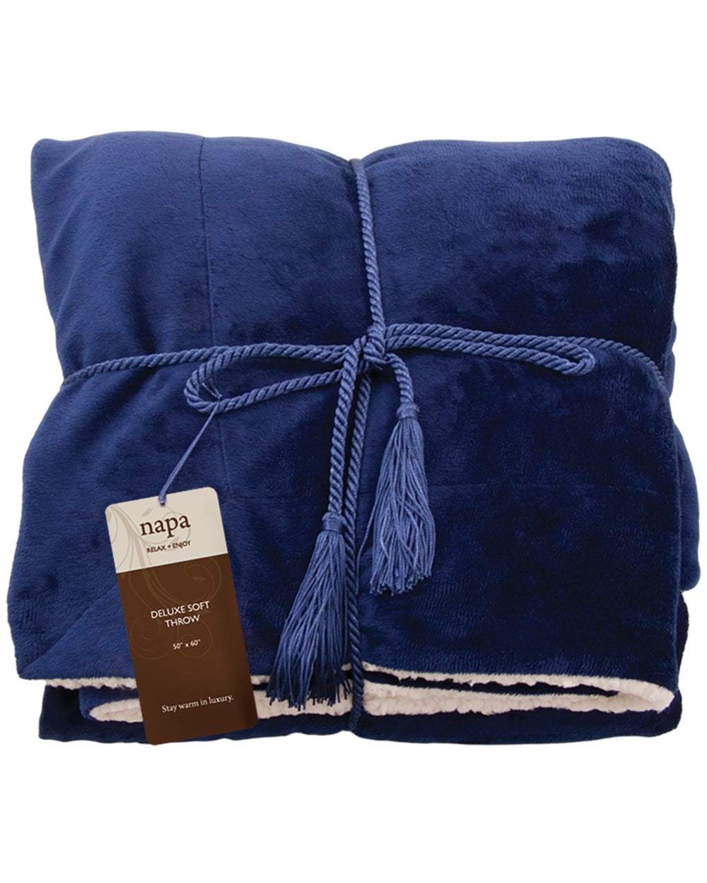 Blanket with embroidery logo